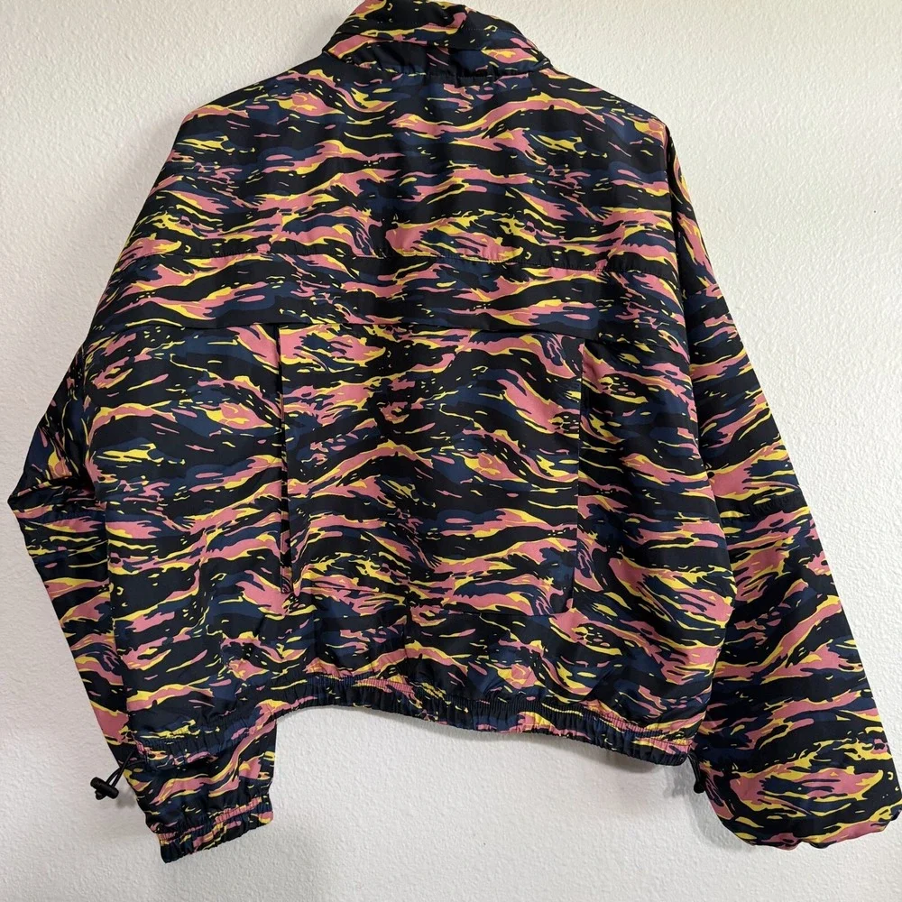 Adidas Sportswear Track Jacket Womens Small Hazy‎ Rose Navy Full Zip